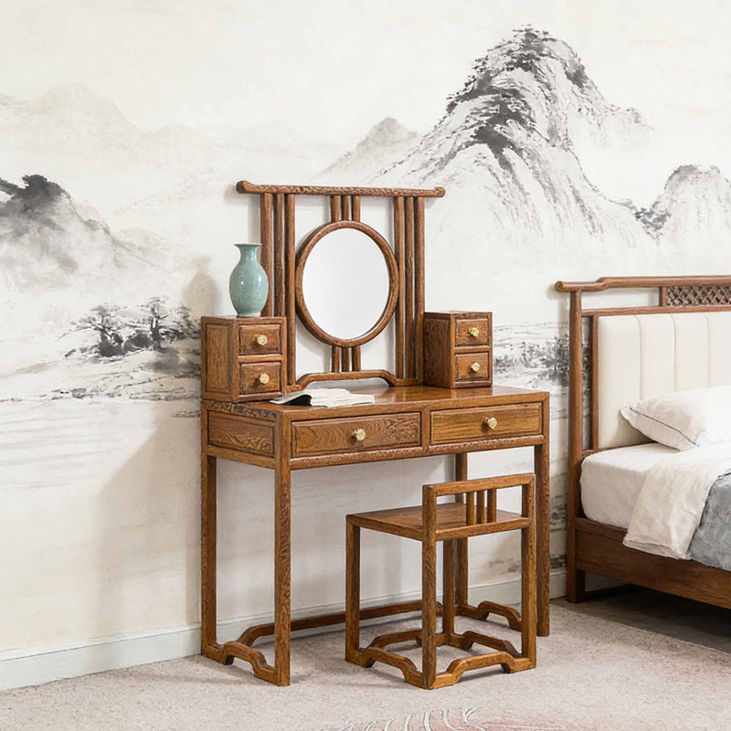 Retro style luxury makeup table
