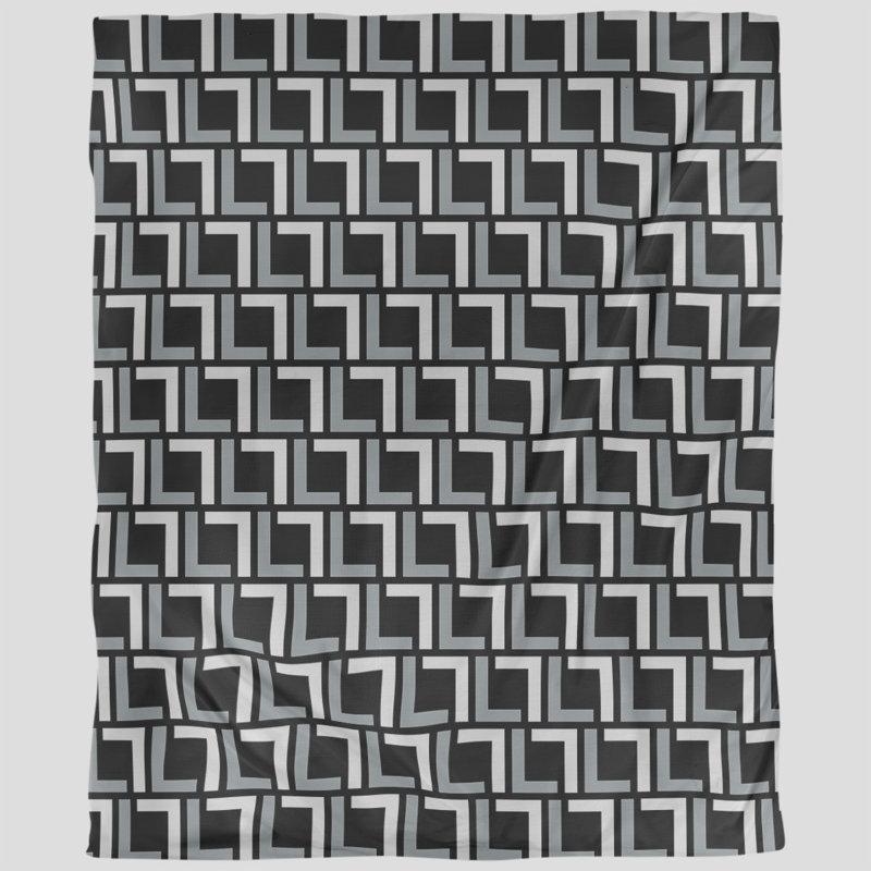 Housse de couette simple, Microfibre, Housse de couette grand, Noir/argent/blanc