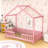 House Bed With Slats And Safety Railings-723540002-723540007