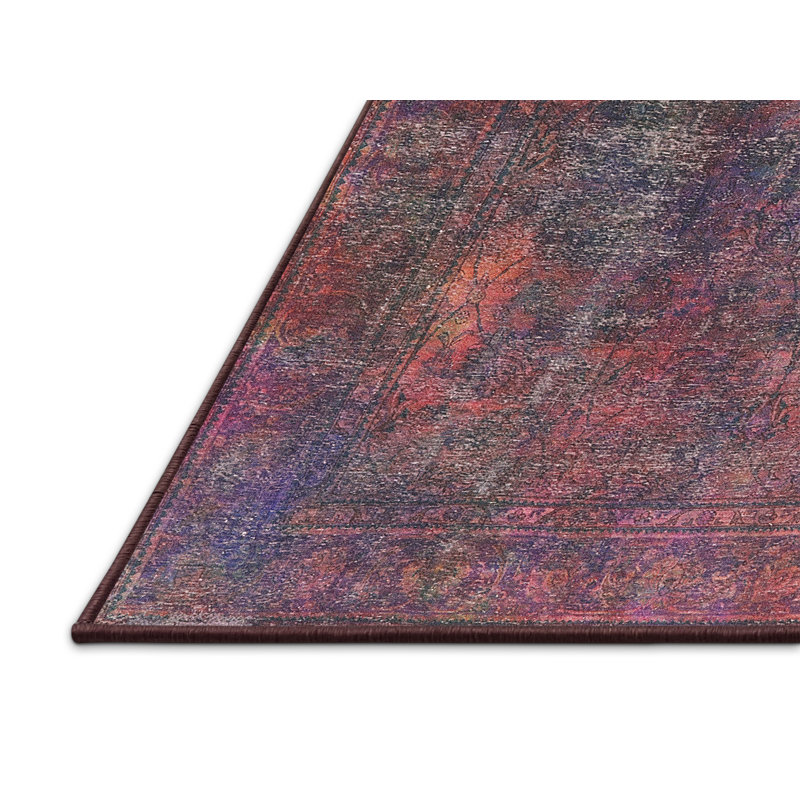 Tapis oriental rouge Roncy, Rectangle 8 pi x 12 pi