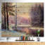 «River in Winter Landscape», peinture-34272898-34272899