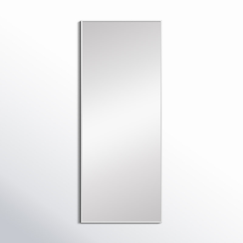 Sabine Metal Rectangle Wall Mirror, 60" x 24", White