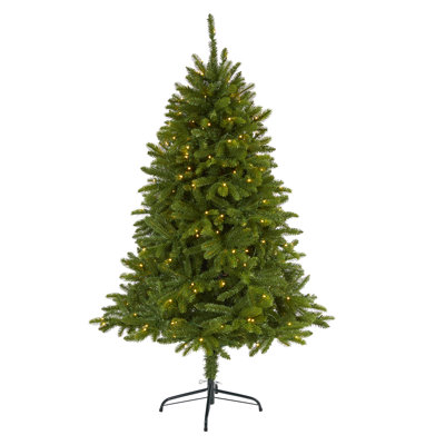 Lighted Artificial Spruce Christmas Tree