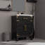 Meuble-lavabo en chêne noir l 24 po x P 18 po avec comptoir en acrylique et miroir - fermeture en douceur, généreuses options de rangement disponibles
