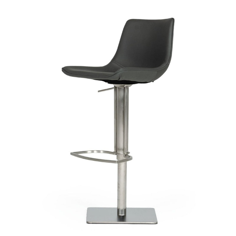 Tabouret pivotant à hauteur réglable Miltonsburg, Gris