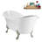 71" Streamline Clawfoot Tub,Tray,Drain and Clawfeet-101628943-102360905