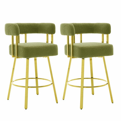 Tabouret de comptoir rembourré (ensemble de 2)