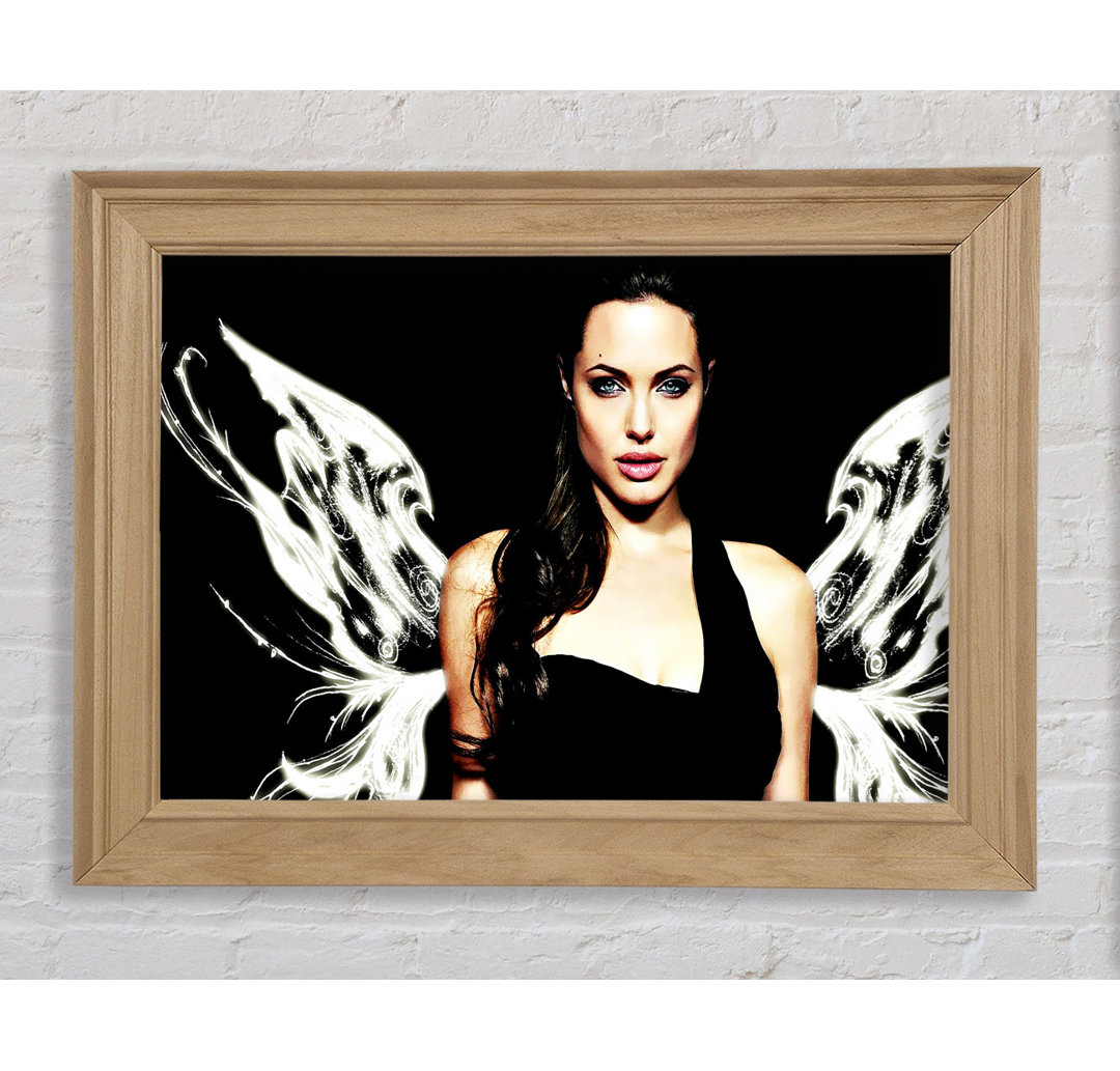 Angelina Jolie Angel Wings - Einzelner Bilderrahmen Kunstdrucke