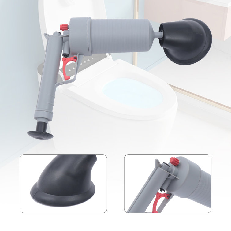 JOYDING 202206201621 11 High Pressure Air Drain Blaster Gun Pump Plunger Toilet Sink Pipe Clog Remover