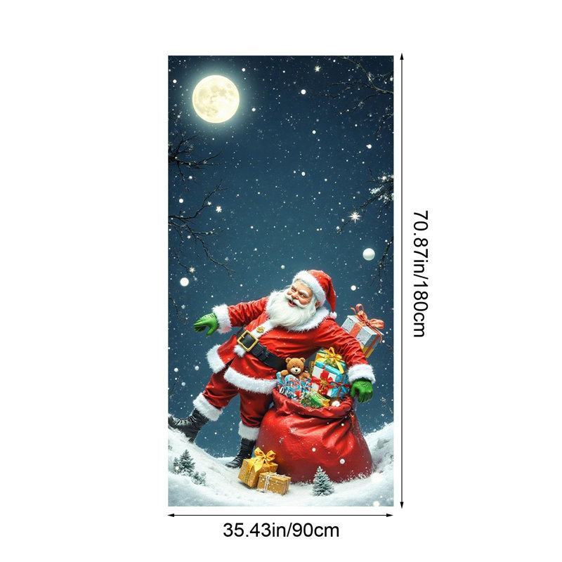 Couvre-porte de Noël 35 X 72 pouces, B