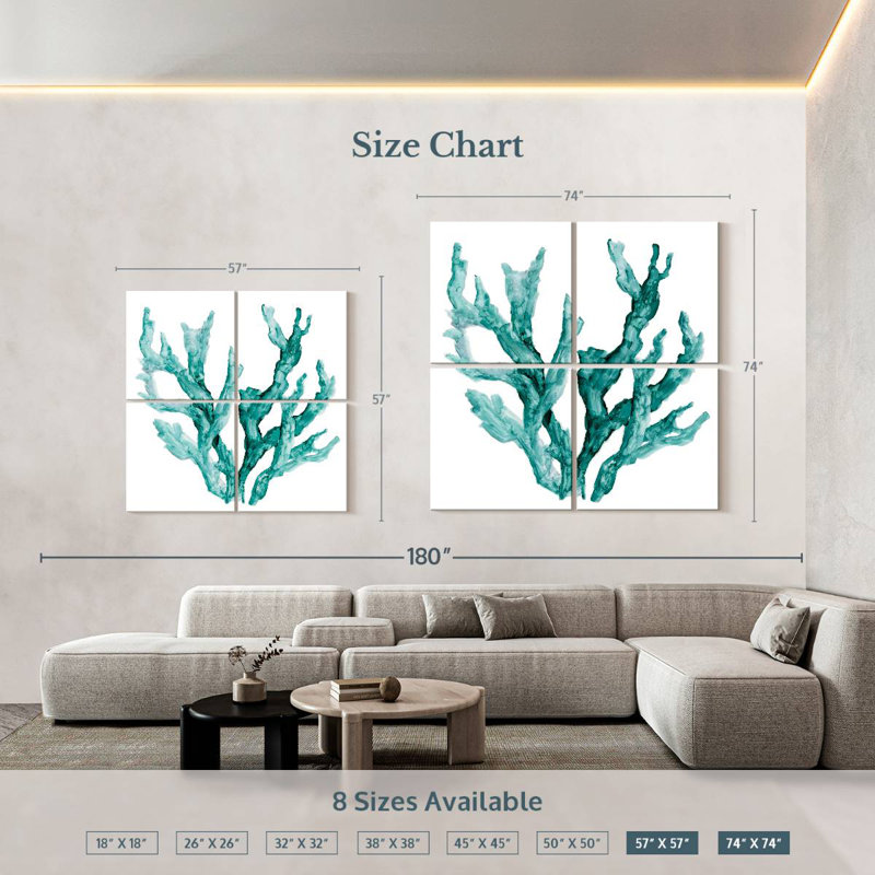 Brampt Sea Coral II, 57" H x 57" W