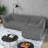 Modular L-Shaped Chenille Sofa & Chaise, 3-Seat Sectional with Square Arms, No Assembly-1316554995
