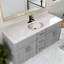 61 Inch Cultured Marble Vanity Top with Backsplash, Improved Package-78654968