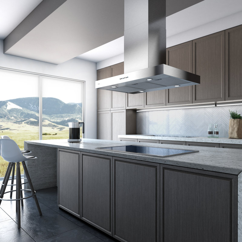 XO Appliance 36" W Island Range Hood