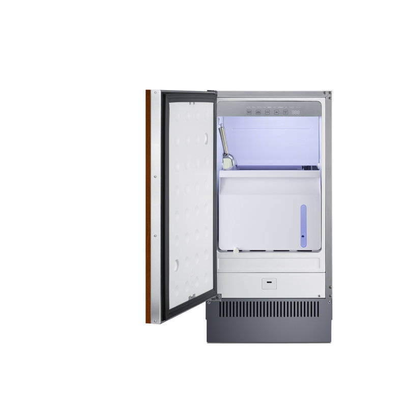 Summit Appliance 18" Wide Panel Ready (Panel Not Included) Clear Icemaker