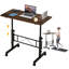 Petit bureau debout à hauteur réglable, bureaux mobiles à roulettes, bureaux portatifs à roulettes pour ordinateur portable, table d'appoint en C avec roulettes-1556508200