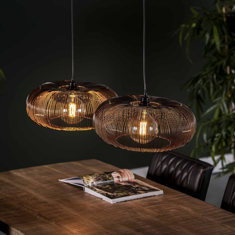 McLarty 2 - Light Black Geometric Pendant