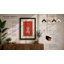 Violin In Red Minimalist - Print-209790948-209790950