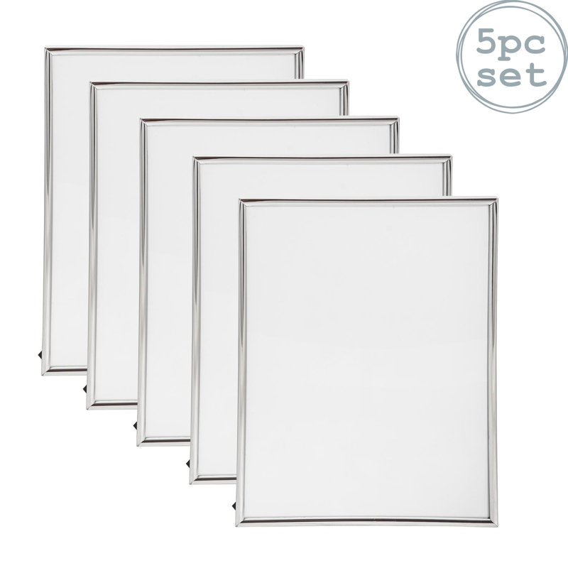 Nicola Spring - Metal Photo Frames - Silver, 20.5cm H x 15.5cm W x 1cm D