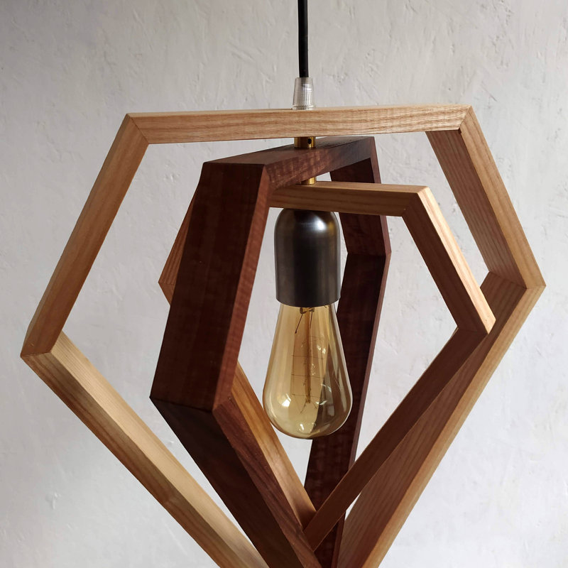 Chesson 1 - Light Oil Geometric Pendant