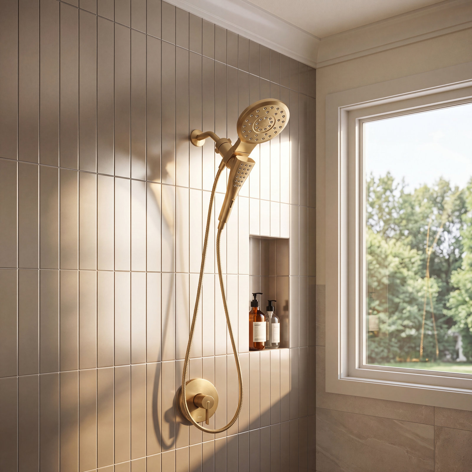 Verso 7" Eight-Function Hand Shower, Brushed Gold, 2.5 GPM