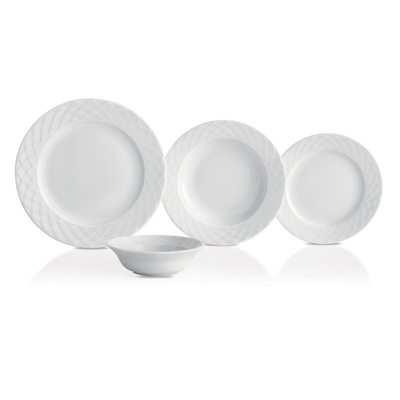 Service de table 24 pièces, service pour 6 Dentrell