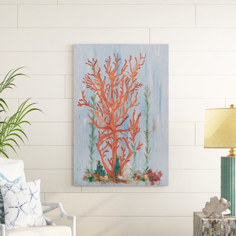 Painterly Coral II, H 48 po x l 32 po x P 1 po