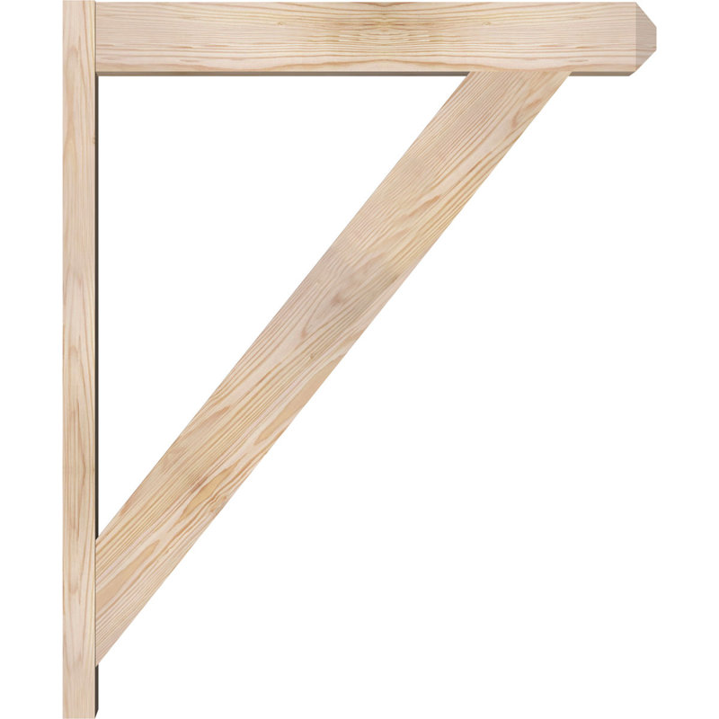 Artisan traditionnel en bois rustique, Sapin Douglas de 5 1/2 po (lisse), P 30 po x H 36 po