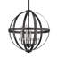 Luminaire suspendu sphérique unique à 4 lumières Pavica