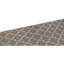 Tapis brun / ivoire en laine noué à la main de conception unique 7 pi 11 po x 9 pi 8 po