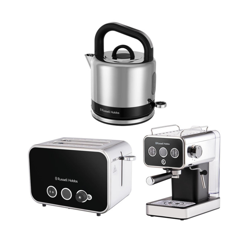 RUSSELL HOBBS DISTINCTIONS BREAKFAST SET WITH COFFEE, Black