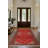 Susan Red Oriental Machine Printed Cotton Polyester Area Rug-630688340