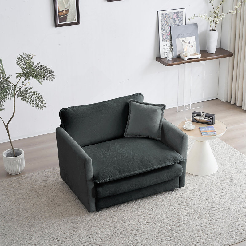 Canapé à assise simple confortable et profond avec coussin moelleux pour un salon relaxant