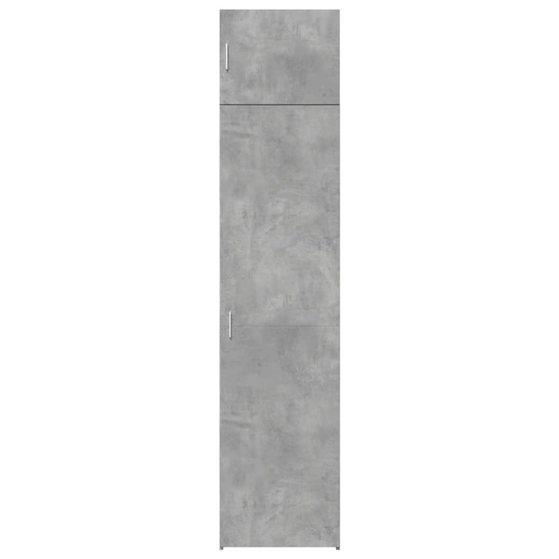 Slim Storage Cabinet 50X42.5X225 Cm Engineered Wood, Concrete Grey