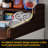 Washer Dryer Countertop, Laundry Wood 2 Tier Shelves Topper With Edge, 54" W X 26.7" D Cover Guard Organizer For Washer And Dryer Laundry Hamper Counter Storage Organization Brown-124798246