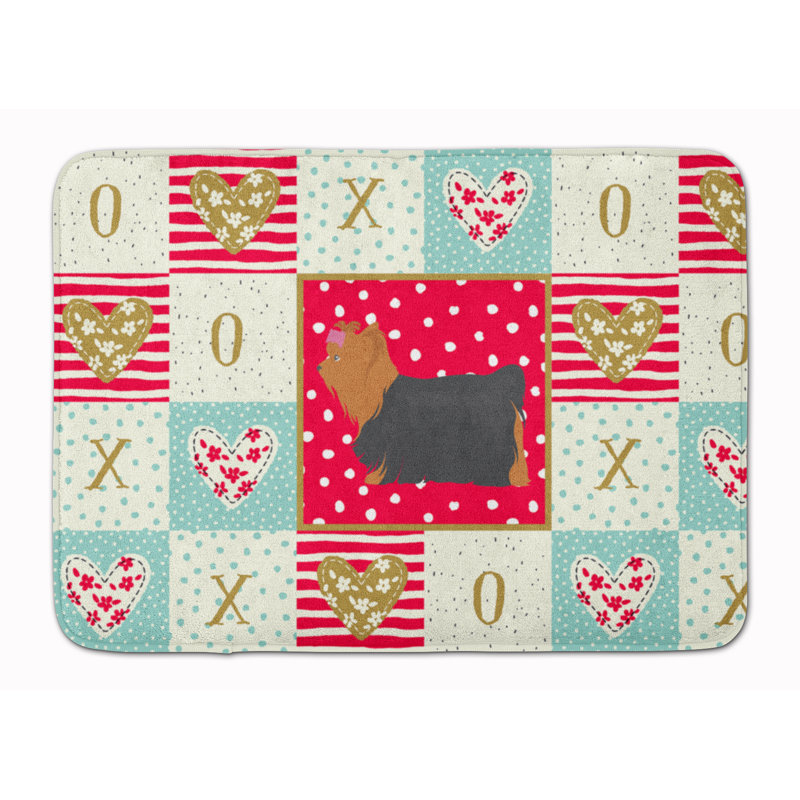 Tapis de cuisine en mousse mémoire love Shanaya, Yorkshire terrier 1