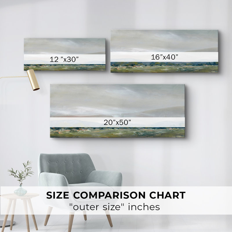 The Spring Coulee - Toile tendue avec châssis - Prêt à accrocher, H 12 po x l 30 po