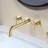 Double Cross Handles Wall Mounted Bathroom Faucet-113953264