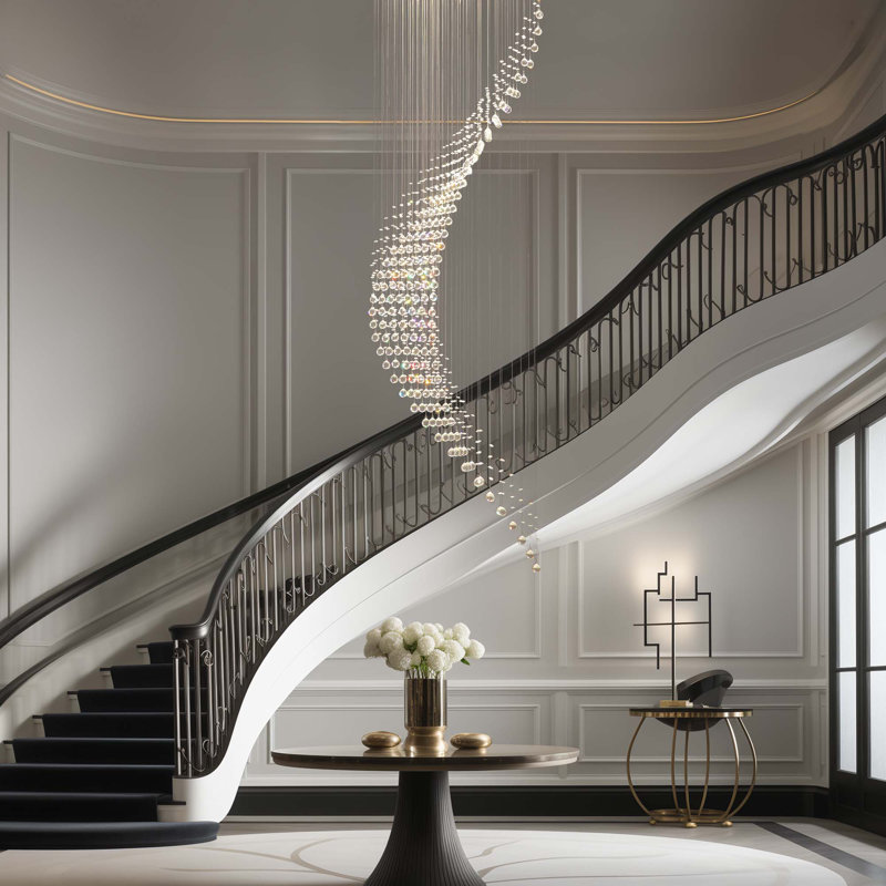 Dimmable 10-Light Geometric Crystal Chandelier