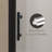 28 inch x 72 inch Matte Black Aluminum Frame Bifold Shower Door with Tempered Glass and Explosion Proof Film