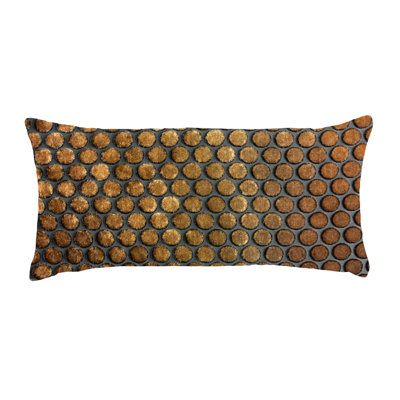 Dots Rectangle Velvet Pillow Cover & Insert