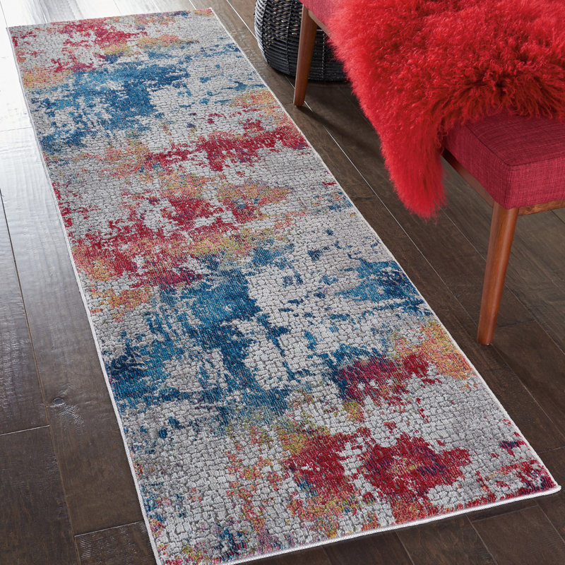 Hitton Abstract Area Rug, Runner 71 x 244cm