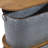 Metal Silver Storage Bench with Brown Wood Top Set
