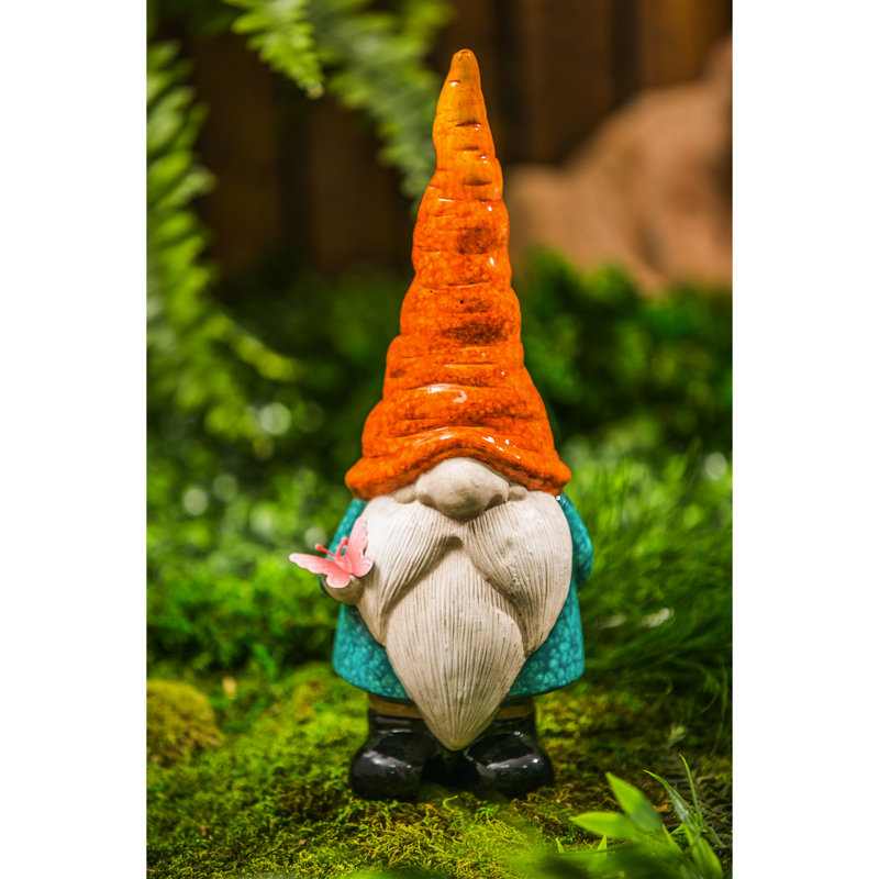 Statue de jardin gnome en céramique Ellenson