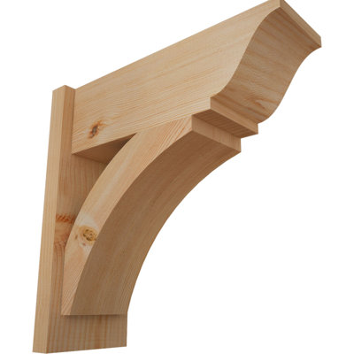 7 1/2"W x 20"D x 20"H Thorton Smooth Traditional Outlooker, Douglas Fir