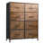 Rustic Brown Wood Grain Print
