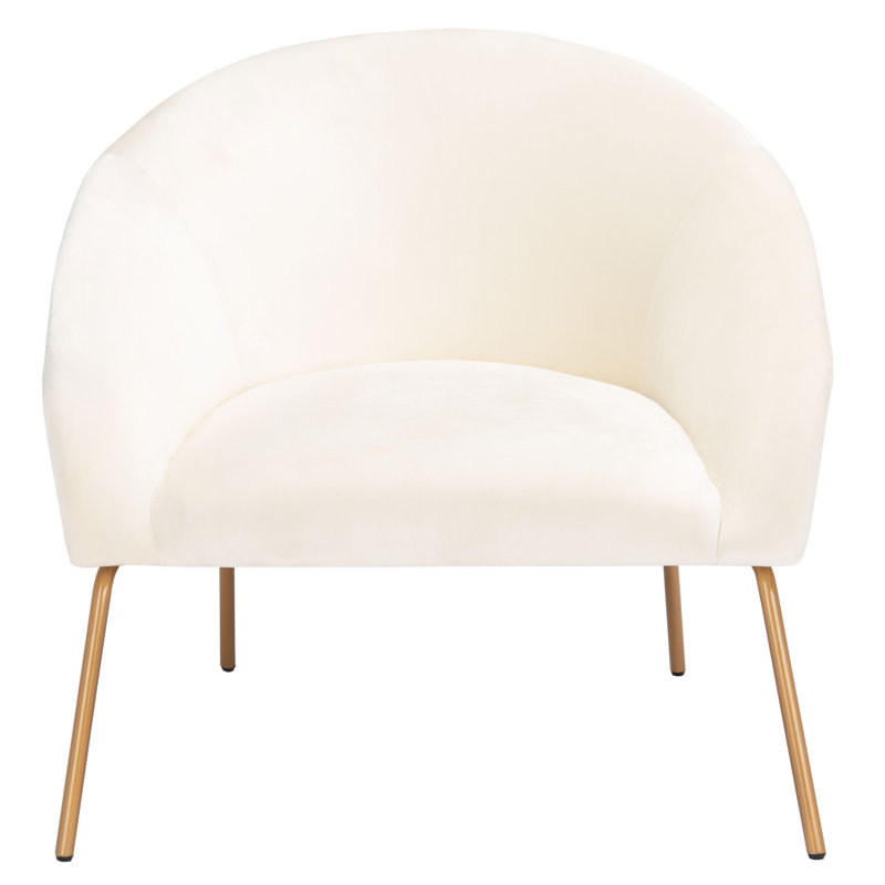 Andelain Velvet Armchair, Cream Velvet