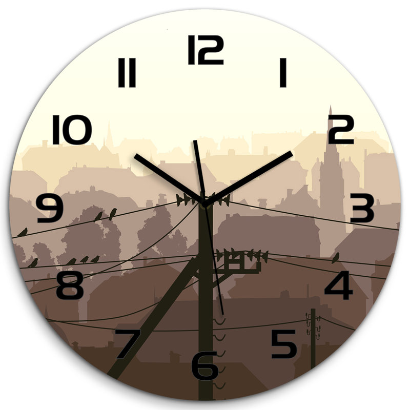 Johnekins Glass Wall Clock