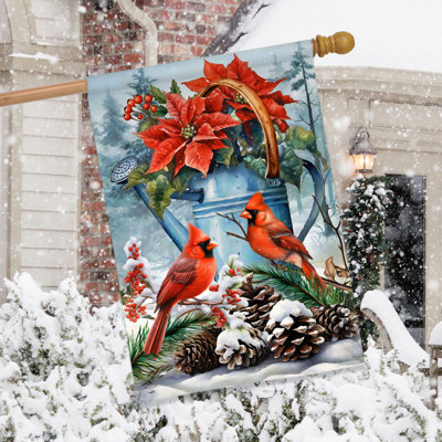 Drapeau de l'arrosoir d'hiver
