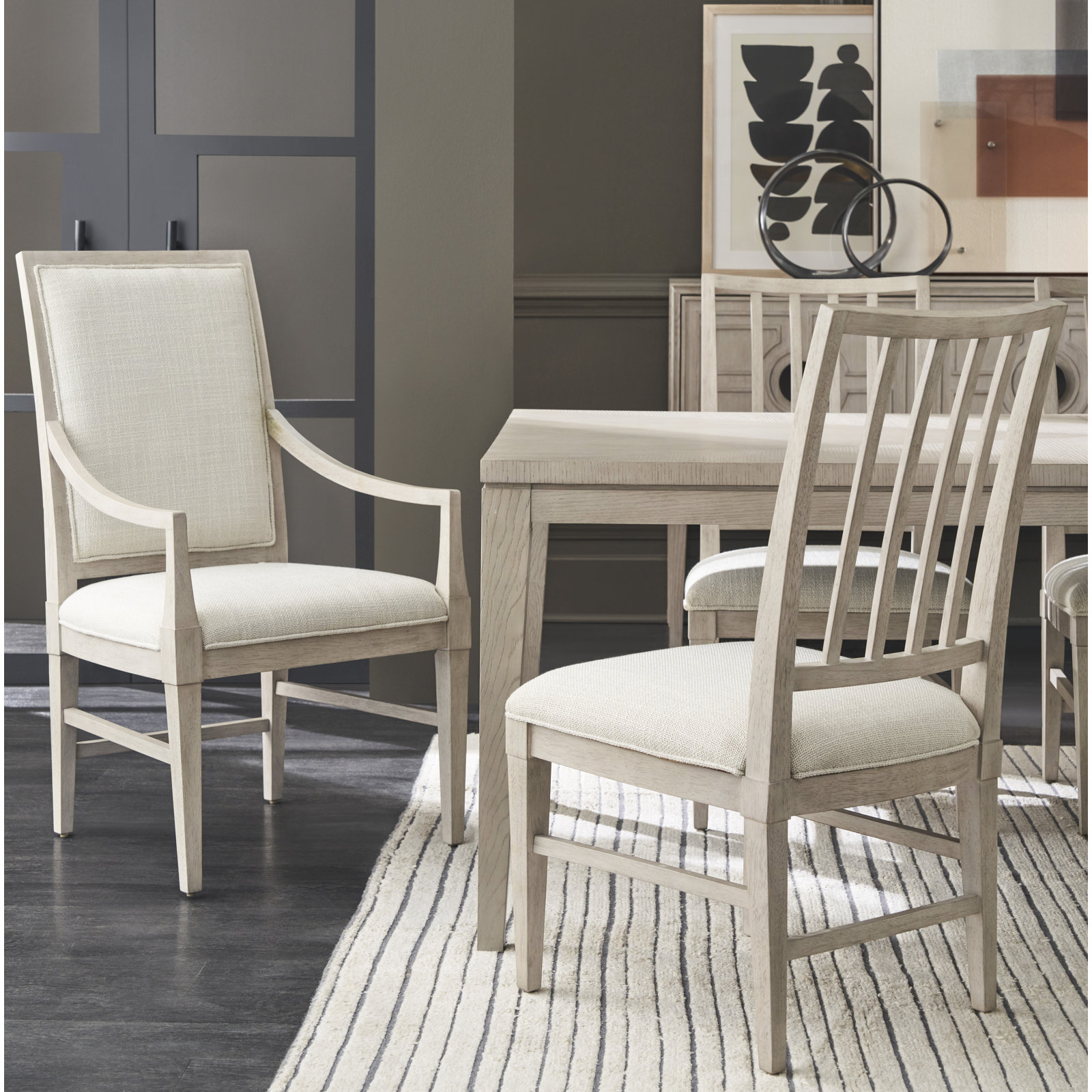 Nadine Dining Armchair, Gray